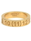 Numerical Engraved Logo Ring Gold - MAISON MARGIELA - BALAAN 2