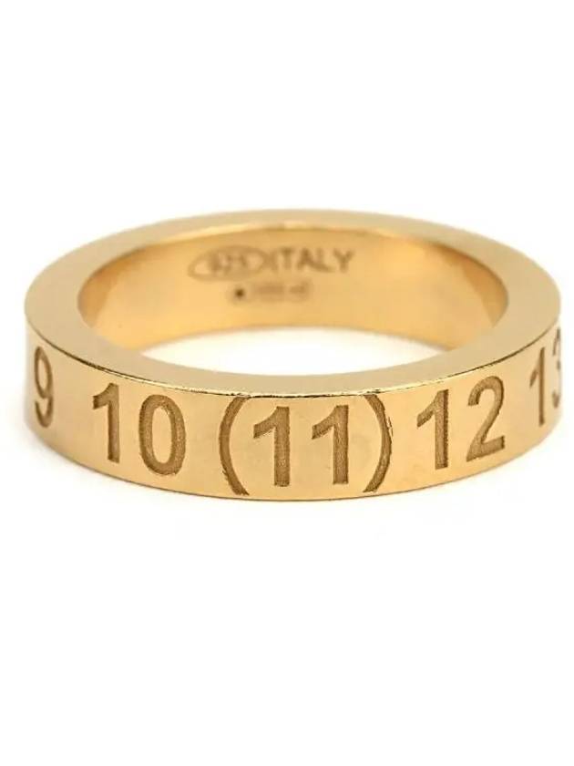 Numerical Engraved Logo Ring Gold - MAISON MARGIELA - BALAAN 2