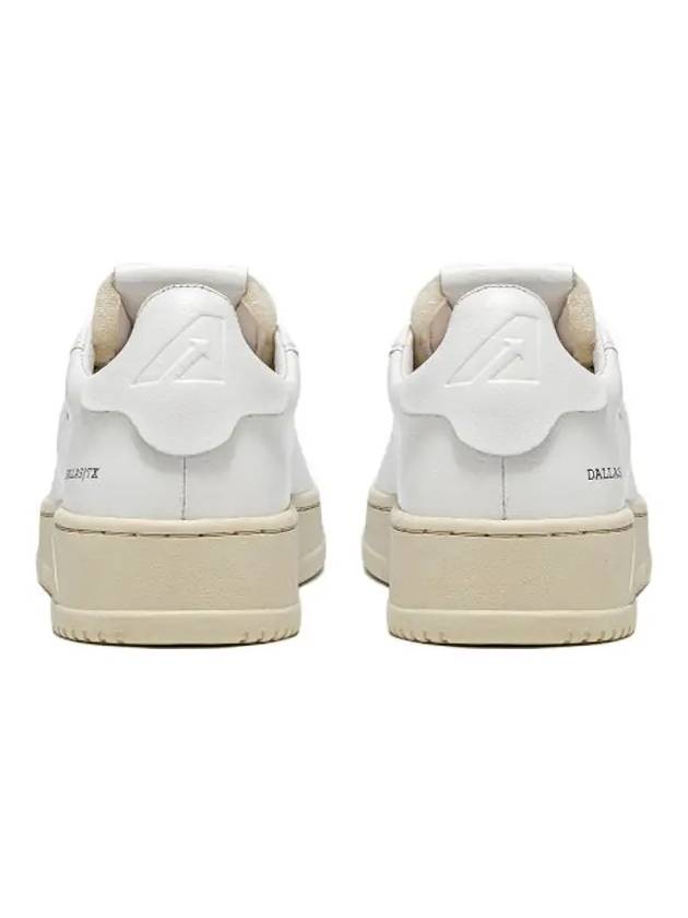 Dallas White Tab Leather Low Top Sneakers White - AUTRY - BALAAN 5