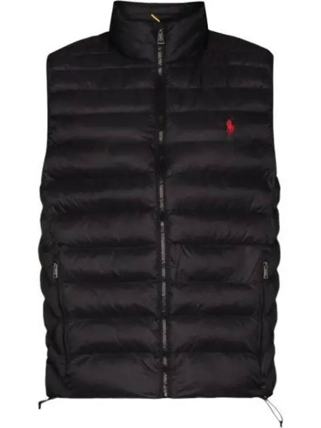 Logo String Padded Vest Black - POLO RALPH LAUREN - BALAAN 2