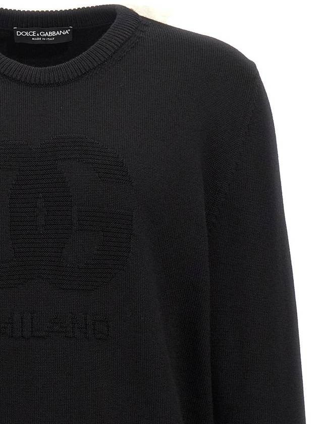 DG logo detail crew neck GXX01TJCVYO N0000 - DOLCE&GABBANA - BALAAN 4