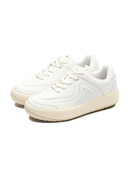 Doong Doong Leather Low Top Sneakers White - MAU - BALAAN 1