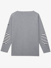 Gildo R Elbow Patch Plain Long Sleeve T-Shirt Grey - SAINT JAMES - BALAAN 2