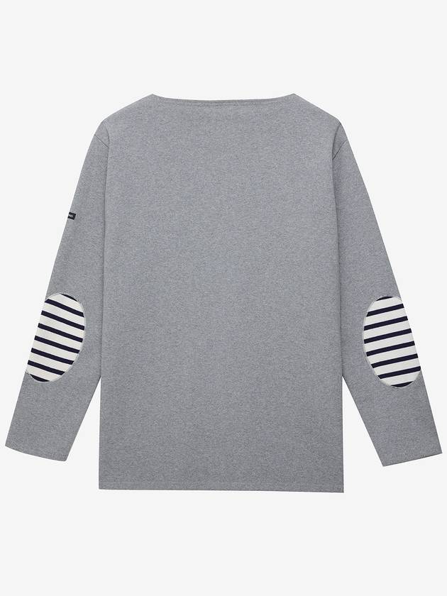 Gildo Elbow Patch Plain Gris Long Sleeve TShirt - SAINT JAMES - BALAAN 1