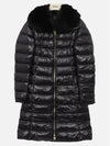 Elisa Full Zip-Up Fox Fur Long Padding Black - HERNO - BALAAN 2