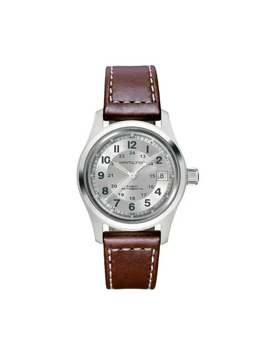 H70455553 Khaki Field Unisex Automatic Leather 38mm - HAMILTON - BALAAN 1