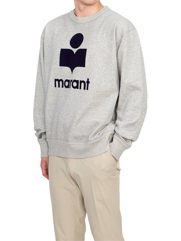 Mikoy Big Logo Cotton Sweatshirt Grey - ISABEL MARANT - BALAAN 5