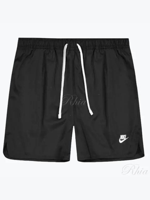 Sportswear Essential Woven Line Flow Shorts Black - NIKE - BALAAN 2