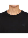 Logo Patch Cotton Short Sleeve T-Shirt Black - ACNE STUDIOS - BALAAN 6