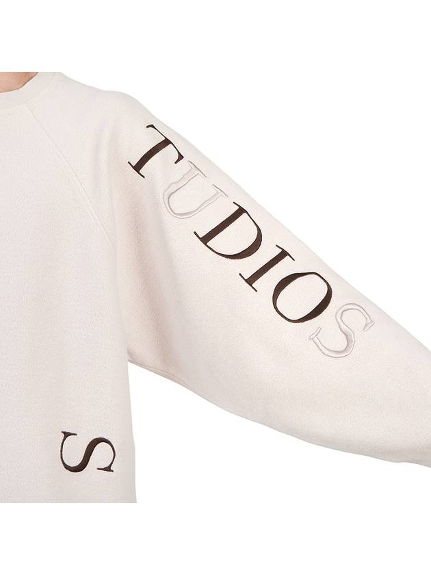 Embroidered Logo Oversized Fit Sweatshirt Pale Lilac - ACNE STUDIOS - BALAAN 10