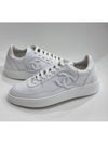 CC Logo Calfskin Low Top Sneakers White - CHANEL - BALAAN 2