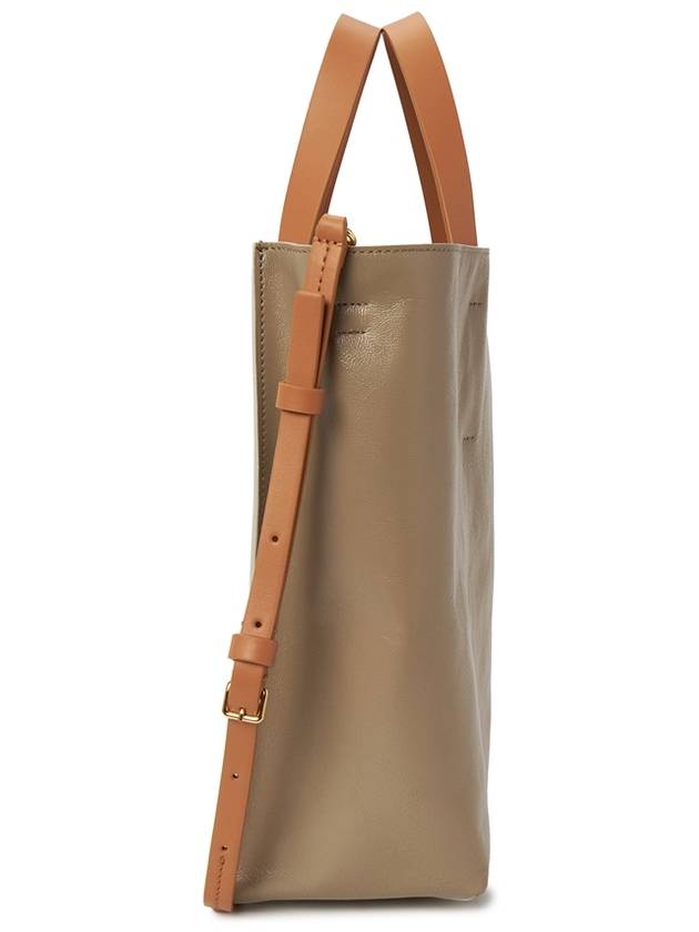 MUSEO Calfskin Tote Bag Beige - MARNI - BALAAN 4