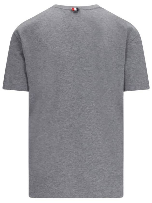 Midweight Jersey Anchor Short Sleeve T-Shirt Light Grey - THOM BROWNE - BALAAN 3