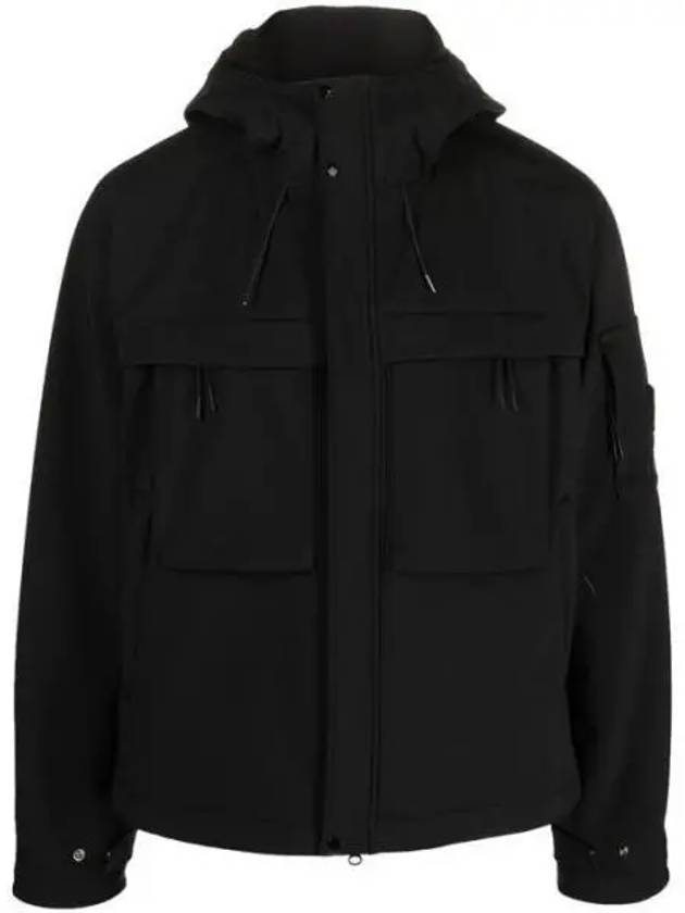 Men's Shell R Lens Wappen Hooded Jacket Black - CP COMPANY - BALAAN 2