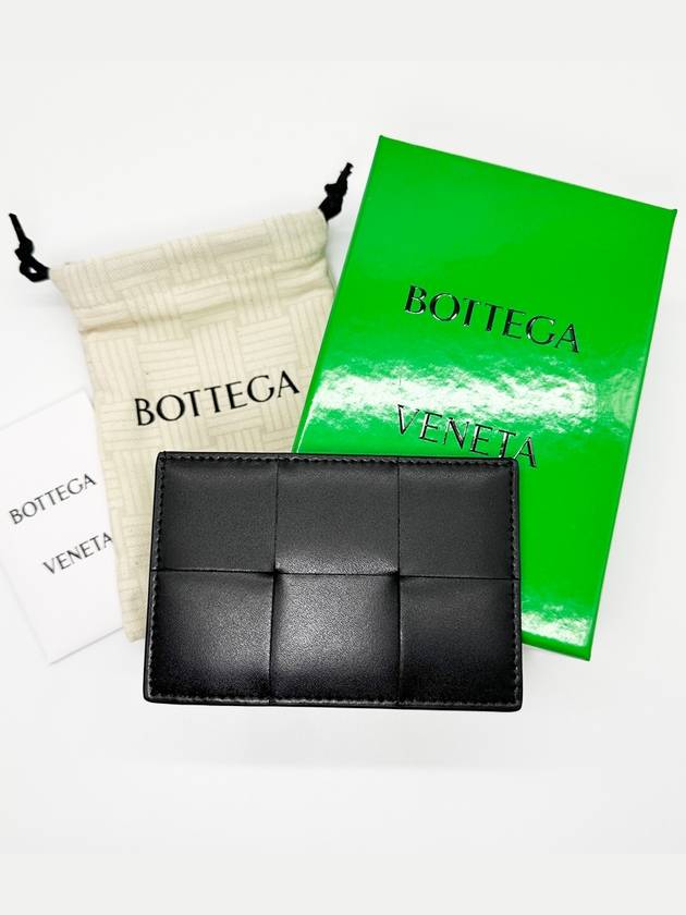 Intrecciato Cassette Card Wallet Black - BOTTEGA VENETA - BALAAN 6