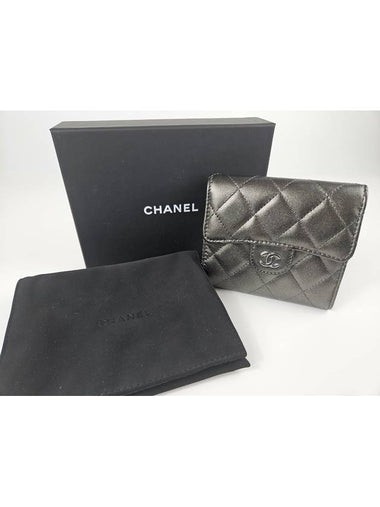 Classic Small Flap Lambskin Dark Silver AP0231 B10231 NN014 - CHANEL - BALAAN 1