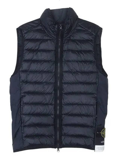 Loom Woven Chambers Recycled Nylon Down TC Vest Navy - STONE ISLAND - BALAAN 2