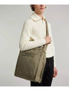 Recovery Logo Printing Cotton Tote Bag Khaki - A.P.C. - BALAAN 3