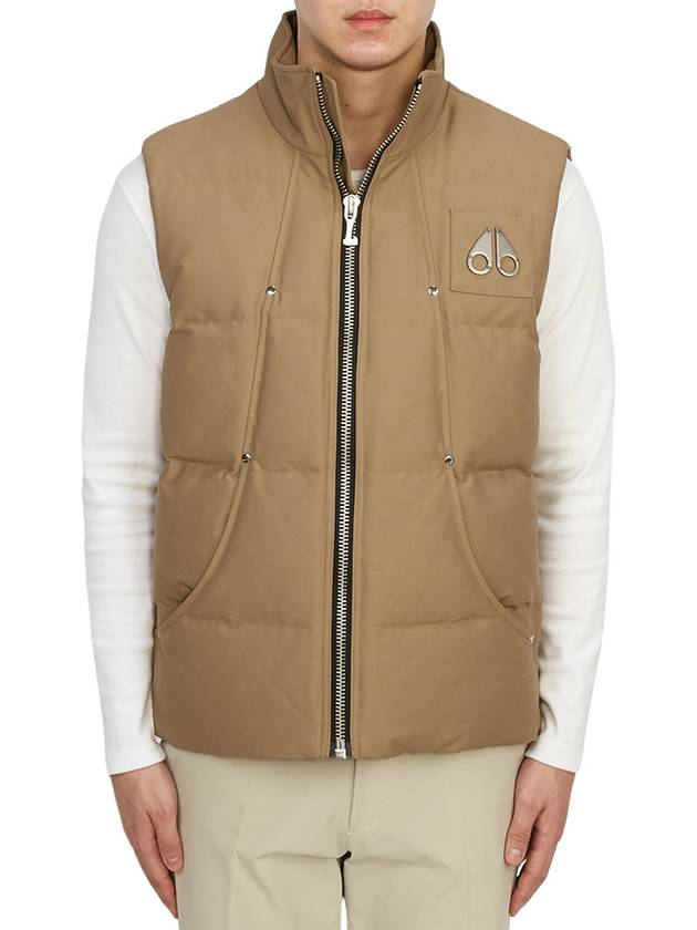 Logo Montreal Padded Vest Brown - MOOSE KNUCKLES - BALAAN 3