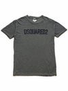 Men s Logo Short Sleeve T Shirt Charcoal S74GD0587 - DSQUARED2 - BALAAN 1