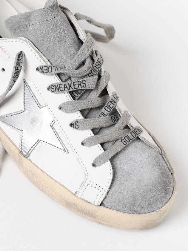 Superstar Green Heel Tab Leather Sneakers White - GOLDEN GOOSE - BALAAN 5