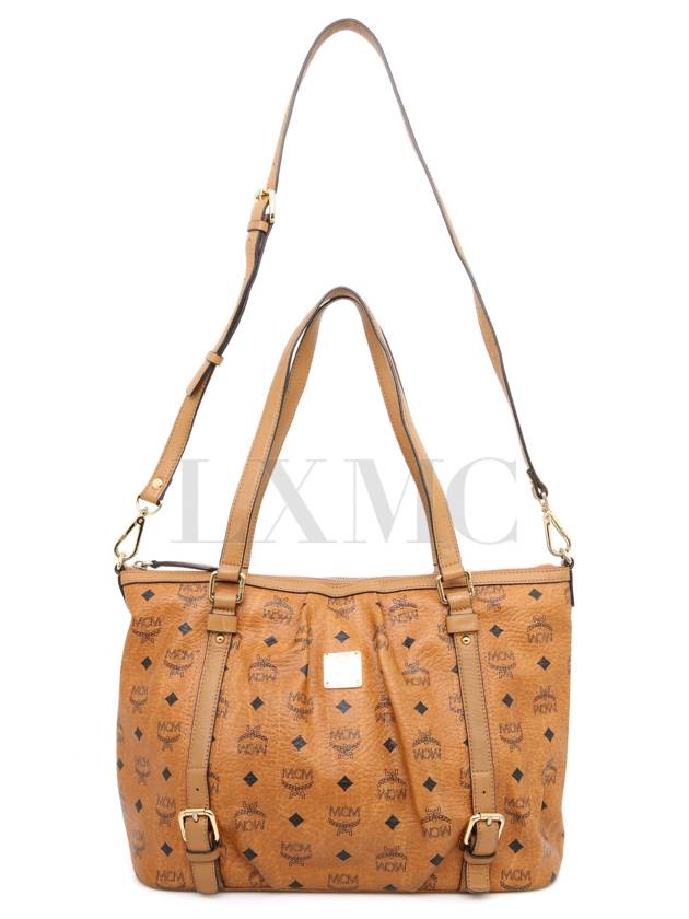 MCM Visetos Shoulder Bag Original Shopper - MCM - BALAAN 4