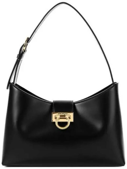 Trifolio Shoulder Bag Black - SALVATORE FERRAGAMO - BALAAN 2