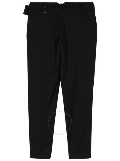 Yohji Yamamoto Gabardine Belted Tapered Trousers, Brand Size 2 (Medium) - YOHJI YAMAMOTO - BALAAN 2