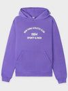 Athletic Club Cotton Hooded Top Purple - SPORTY & RICH - BALAAN 3