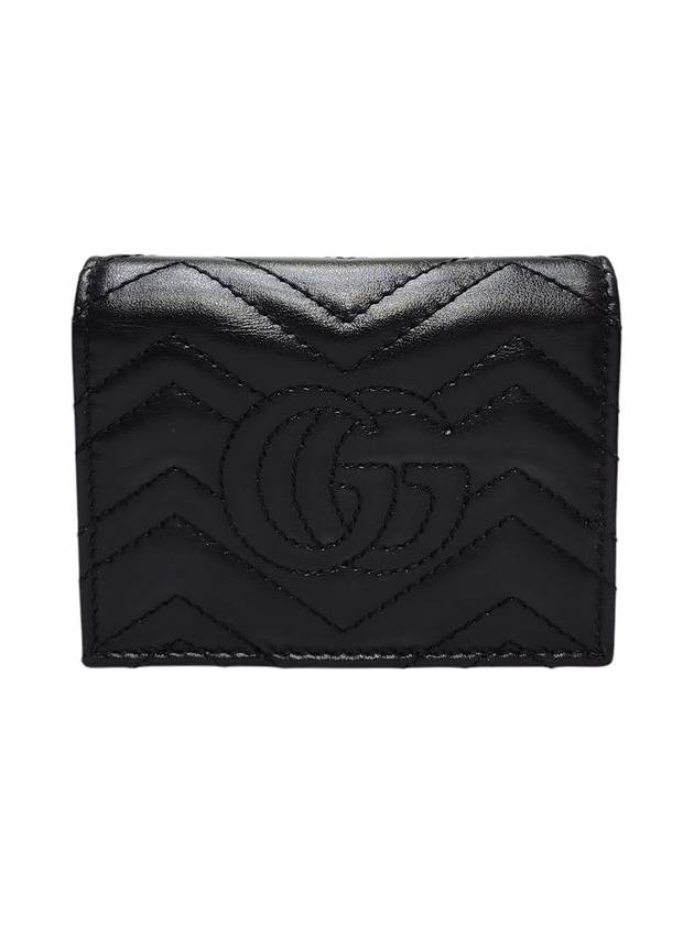 466492 GG Marmont Matelasse Black Card Case Half Wallet - GUCCI - BALAAN 3