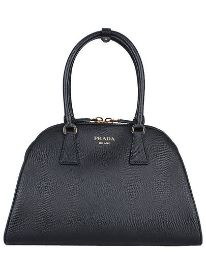 Medium Saffiano Leather Black - PRADA - BALAAN 2