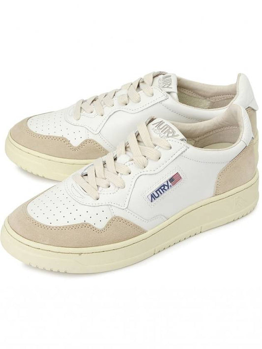 Medalist Suede Low Top Sneakers White - AUTRY - BALAAN 2