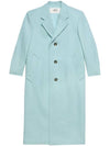 Breasted Wool Single Coat Sky Blue - AMI - BALAAN 1