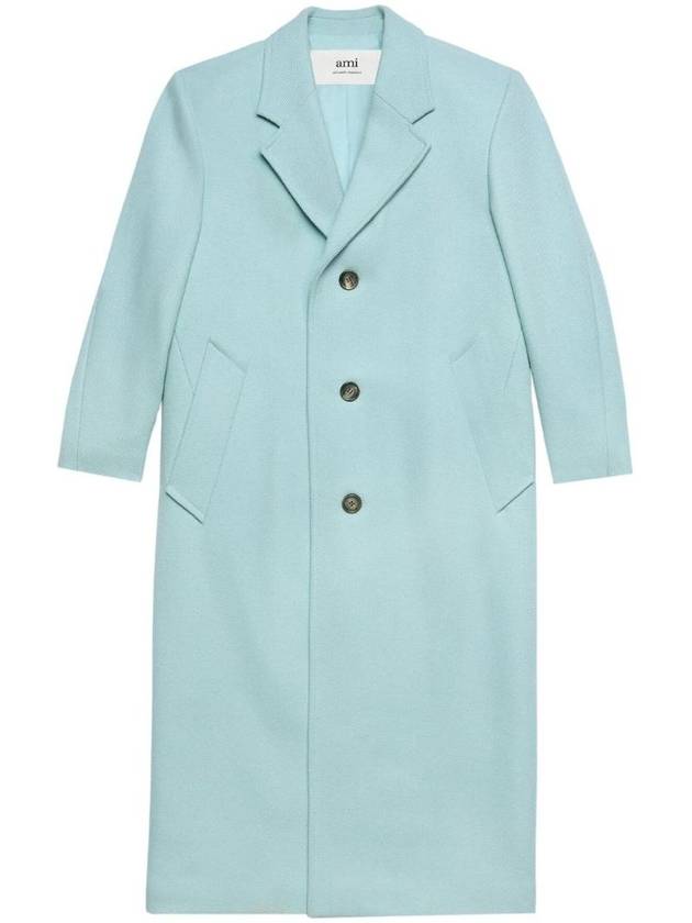 Breasted Wool Single Coat Sky Blue - AMI - BALAAN 1