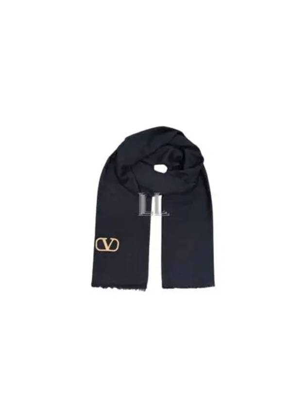 V Logo Muffler Navy - VALENTINO - BALAAN 2