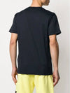 Logo Patch Short Sleeve T-Shirt Navy - STONE ISLAND - BALAAN 4