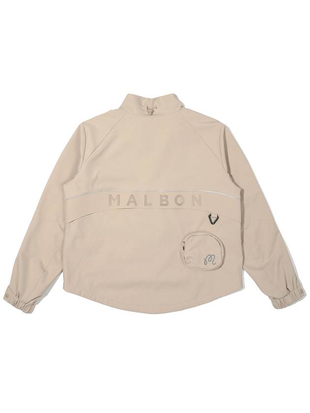 Basic Swing Ball Pouch Jacket BEIGE WOMAN - MALBON GOLF - BALAAN 2