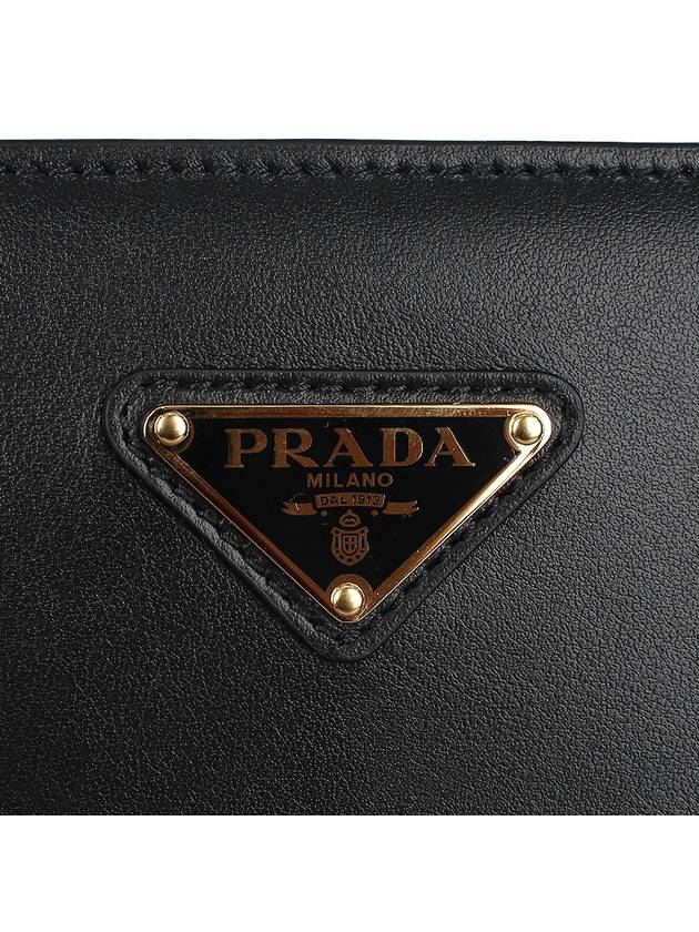 Triangle Logo Tote Bag Black - PRADA - BALAAN 8