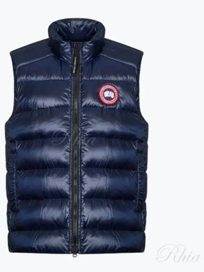 Crofton Logo Patch Padding Vest Atlantic Navy - CANADA GOOSE - BALAAN 2