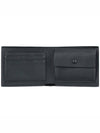 engraved logo bifold wallet black - GUCCI - 5