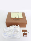 Logo Print Leather Suede Mesh Low Top Sneakers White - BURBERRY - BALAAN 7