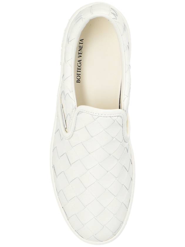 Sawyer Intrecciato Calfskin Slip-Ons White - BOTTEGA VENETA - BALAAN 5