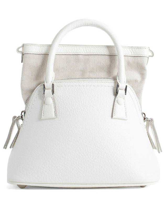 5AC Classique Micro Tote Bag White - MAISON MARGIELA - BALAAN 3