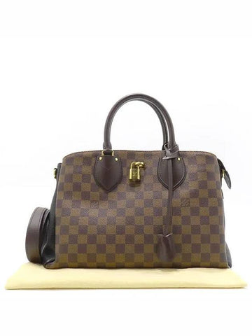 N41487 Damier Eben Canvas Noir Black Normandy Tote Bag Shoulder Strap 2WAY - LOUIS VUITTON - BALAAN 1