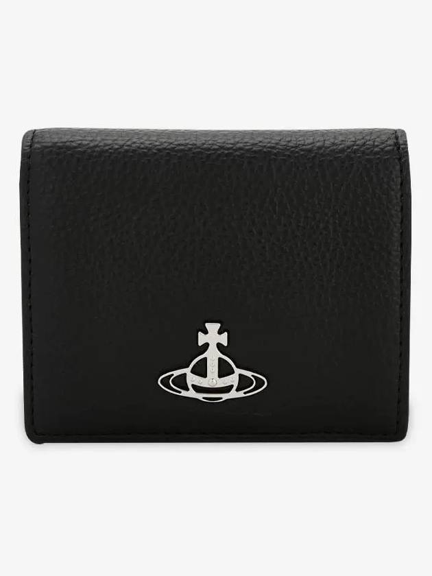 ORB Logo Plaque Half Wallet Black - VIVIENNE WESTWOOD - BALAAN 3