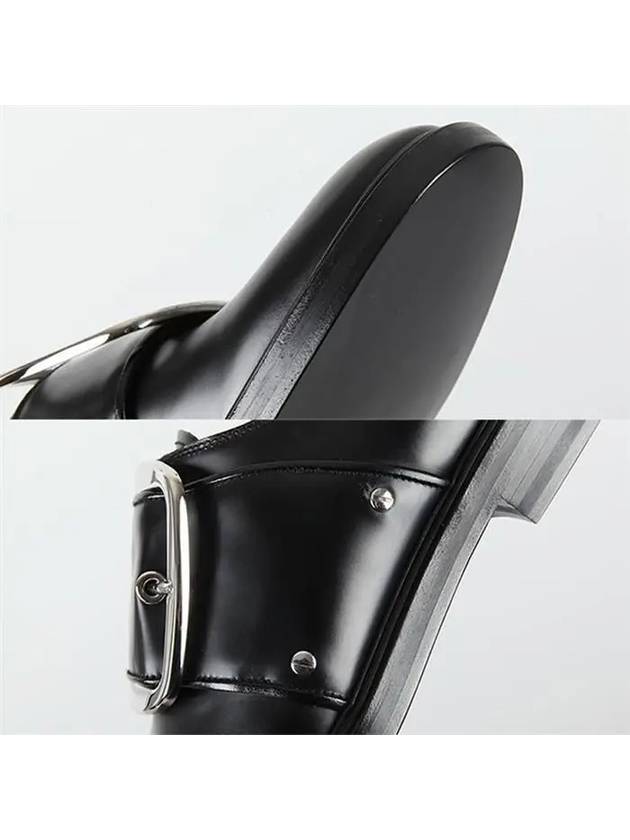 Men's Buckle Detail Loafers Black - GIVENCHY - BALAAN 8