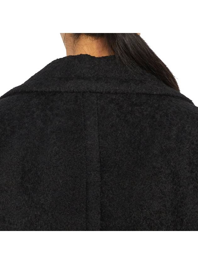 Breasted Double Coat Black - AMI - BALAAN 9