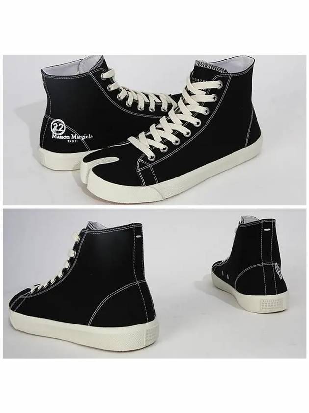 Men's Logo Tabi High Top Sneakers Black - MAISON MARGIELA - BALAAN 3