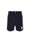 Men's RWB Striped Cotton Bermuda Shorts Navy - THOM BROWNE - BALAAN 2