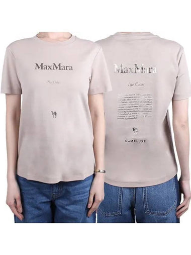 S Women Quieto short sleeve t shirt beige 014 270314 1119550 - MAX MARA - BALAAN 1